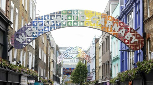 Latest summery Carnaby Street retouch is made entirely from recycled plastic from the area, in a collaboration with design agency Are You Mad.