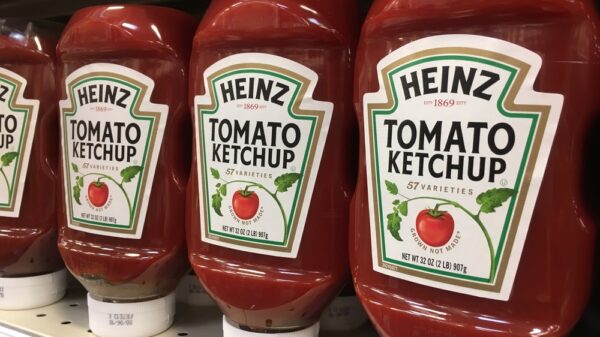 Kraft Heinz Ketchup Bottles on Shelf