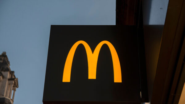 Billboard McDonalds At Manchester England 8-12-2019