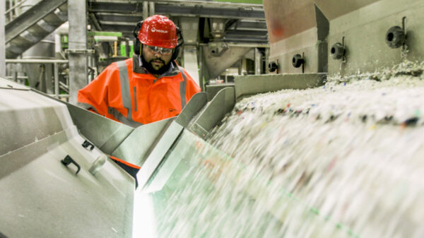 Veolia's Dagenham Plastic Facility where One Stop milk bottles are recycled