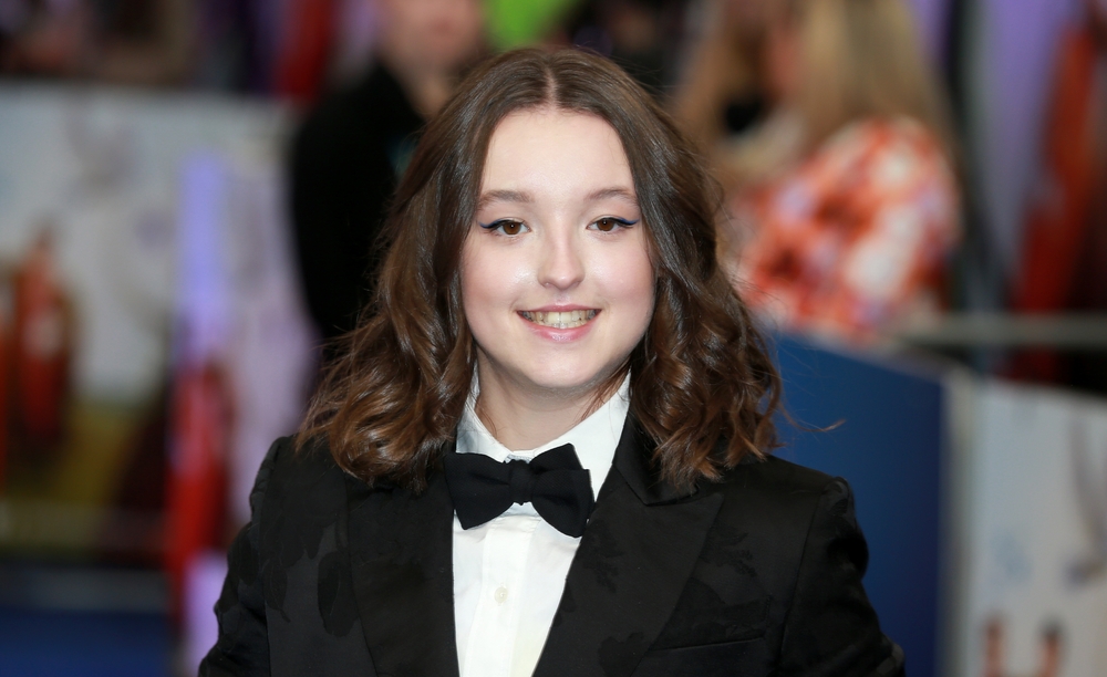 Bella Ramsey, an actor who backs Green Rider, attends the UK Premiere of "Catherine Called Birdy" at The Curzon Mayfair in London, England.