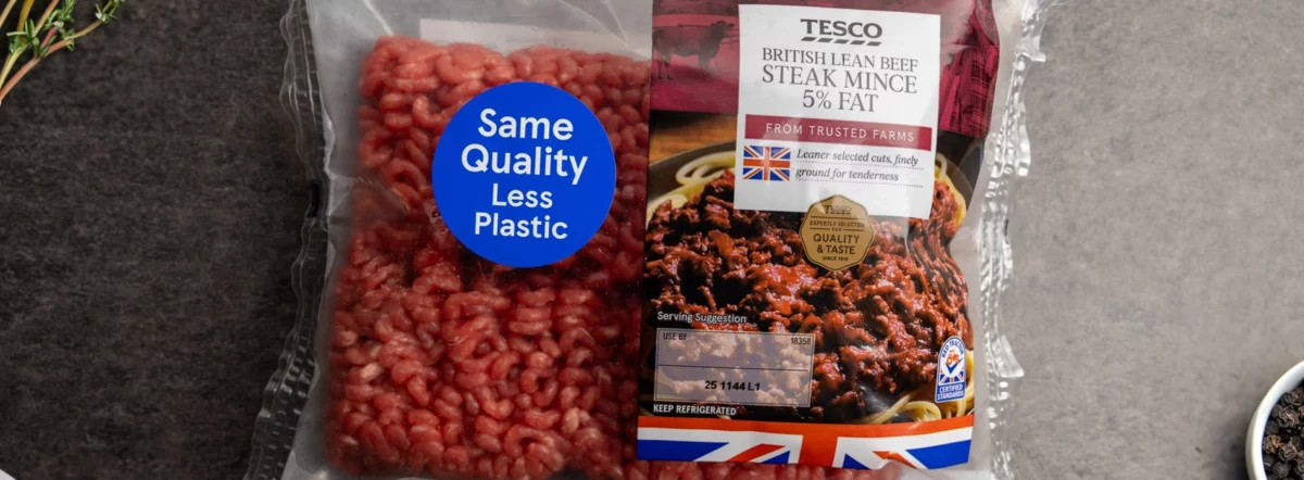 New tesco mince packaging