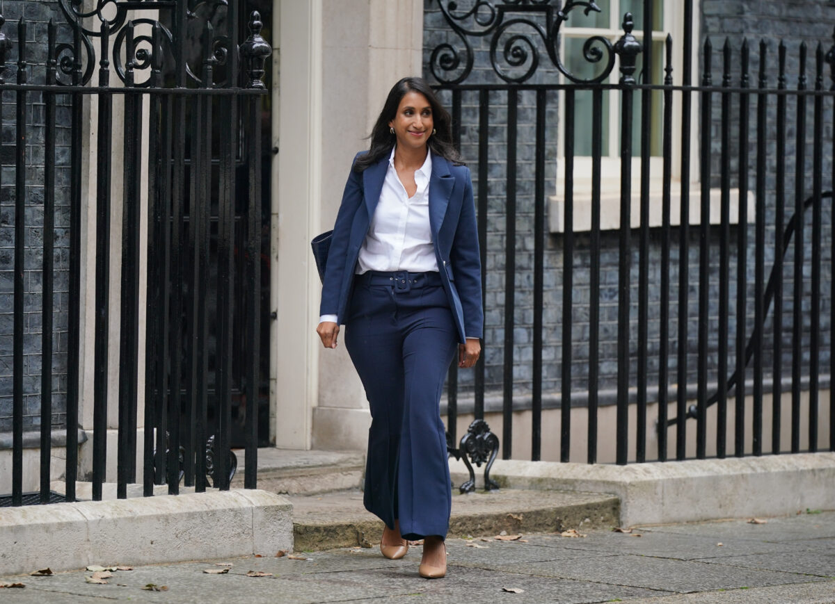 Claire Coutinho outside Downing Street. At COP28,Energy secretary Claire Coutinho is set to announce £85 million of measures to protect the world’s rainforests and encourage investment in clean energy