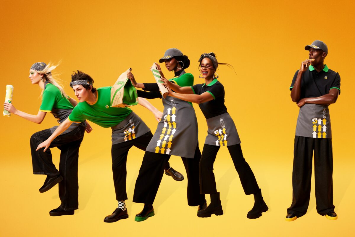 Subway is launching a new sustainable uniform for its in-store staff, made from recycled plastic bottles.