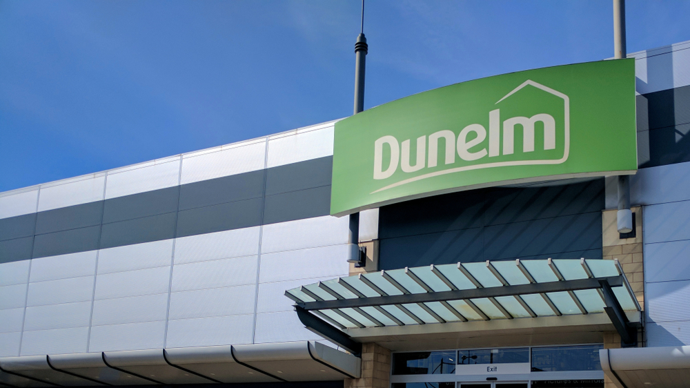Dunelm Group PLC (formerly Dunelm Mills) retail store. A major retailer selling products in the home, furnishings, garden, and leisure categories in the UK