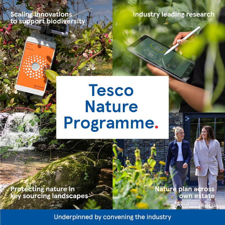 Tesco has stepped up its support for transitioning to a sustainable food system and tackling water pollution with its new Nature Programme.