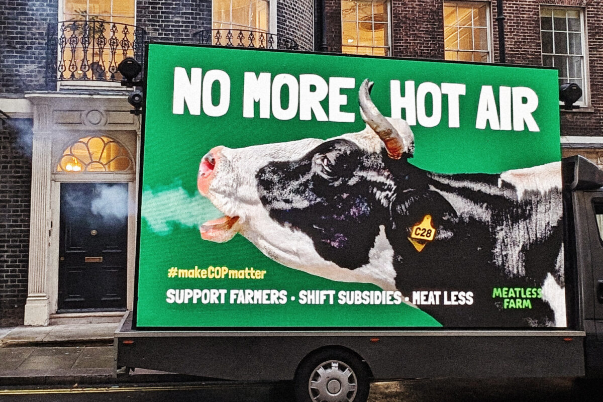Meatless Farm 'no more hot air' campaign