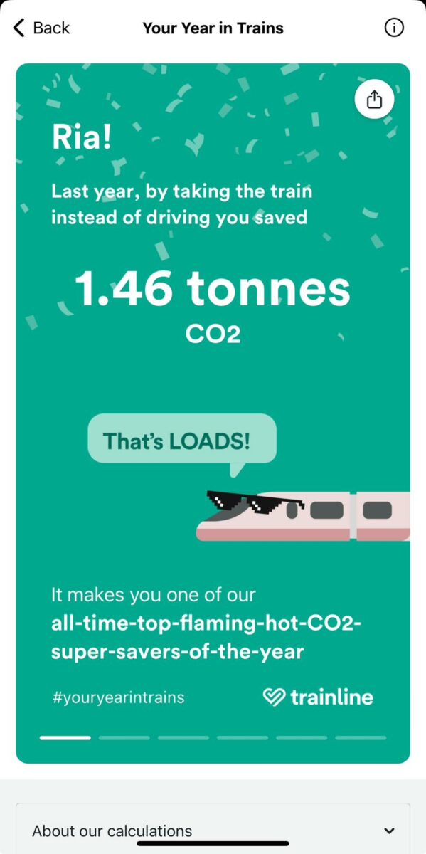 Trainline infographic