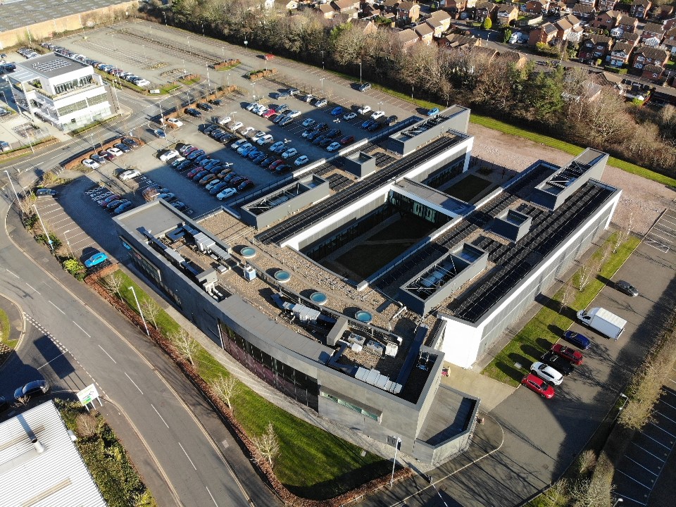 Solar panels on Dunelm office