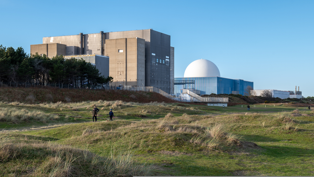 A landscape view of Sizewell B Nuclear Power Station