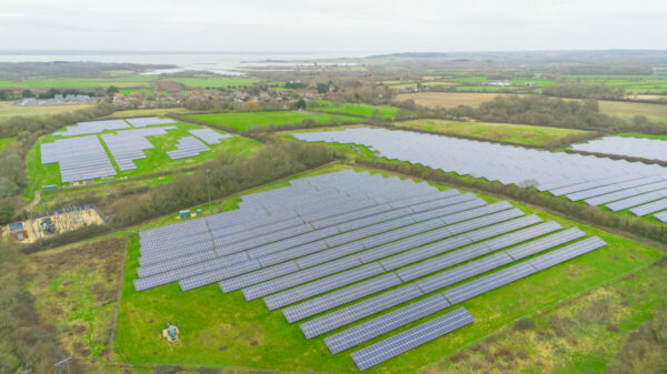 Solar farm site at Wight Community Energy
