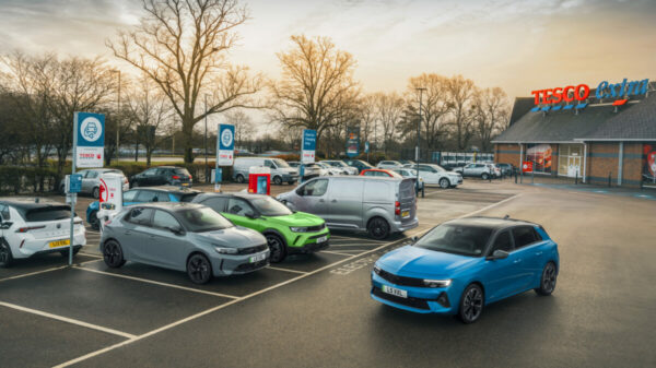 Vauxhall EV charging at Tesco