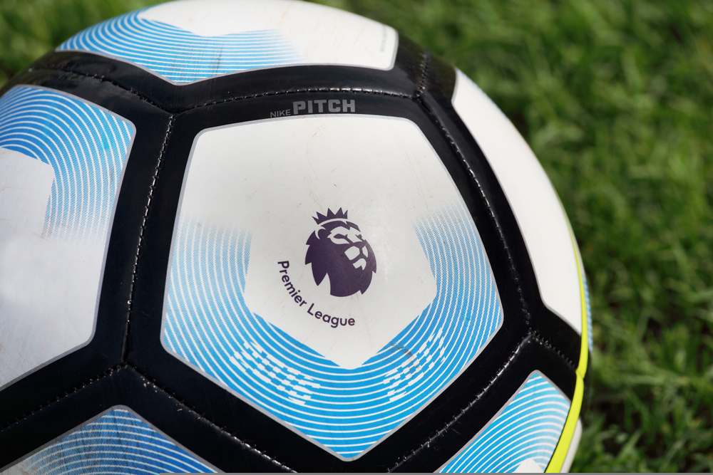 Nike Football For English Premier League on the grass