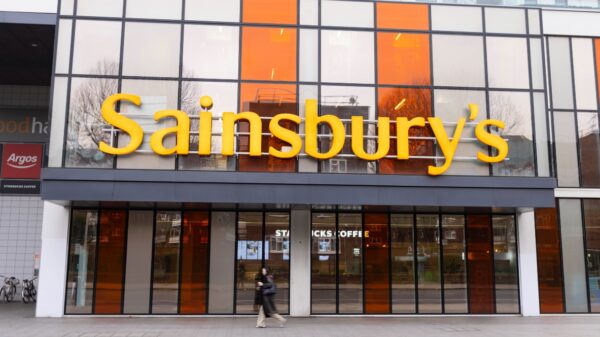Sainsbury's storefront. Sainsbury's has shared renewed science-based targets as it commits to tackle emissions that originate from forests, land and agriculture (FLAG) for the first time. 