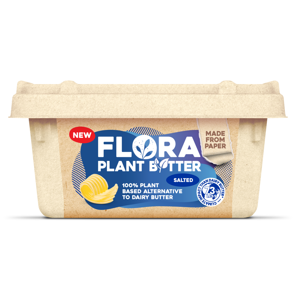 The "world’s first" paper margarine tub is now available, with the new Flora packaging available in Sainsbury's UK stores from 17 April.