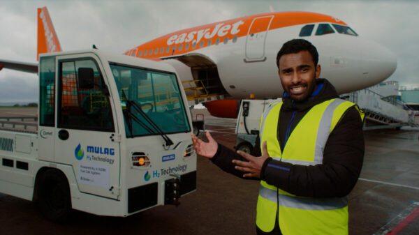 Hydrogen was used to refuel and power parts of easyJet’s ground operation at Bristol, showcasing how the fuel can be used at an airport.