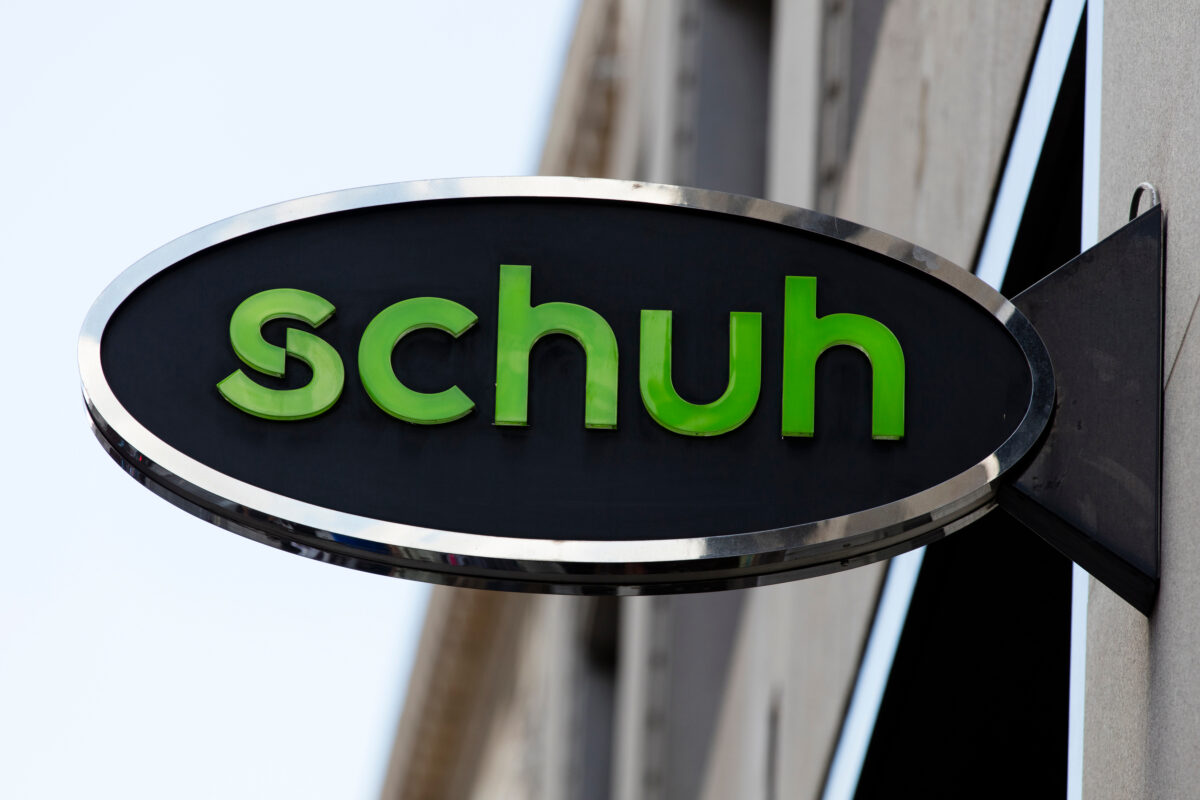 A Schuh store front. Speaking to fashion title Drapers, Greg Traill talked about Schuh's Sell Your Soles initiative launched in 2019 and how it is making a difference.
