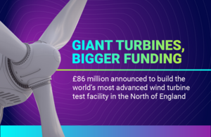 wind turbine £86m investment
