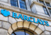 The sign for a Barclays Bank outlet on Fleet Street in London, on 30th July 2015.