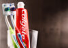 8: Colgate toothpaste, a brand of oral hygiene products manufactured by American consumer-goods company Colgate-Palmolive. Planet Tracker names Colgate-Palmolive, Procter & Gamble as members of trade associations misaligned with the Paris Agreement.